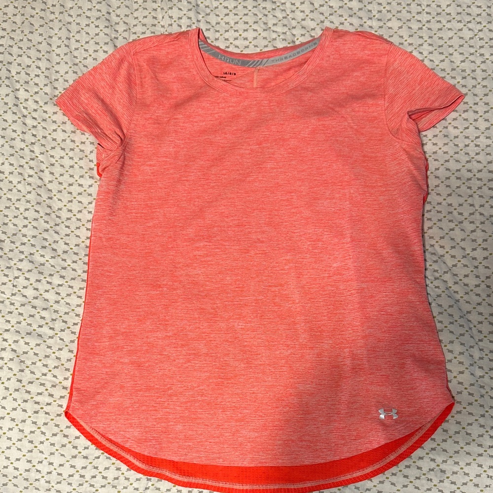 Under Armour Heathered Coral Tee